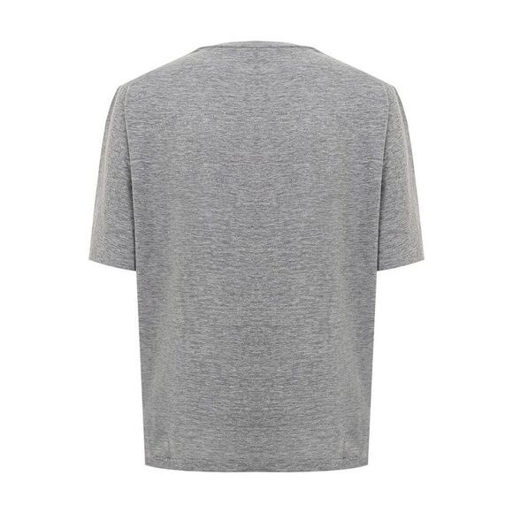 Dsquared² Maple Leaf Graphic Tee Women Gray Tops & T-Shirts - Picture 2 of 4